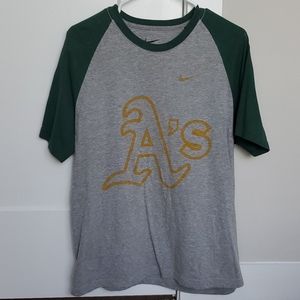 Nike Baseball Tee- Oakland A's Athletics Gear